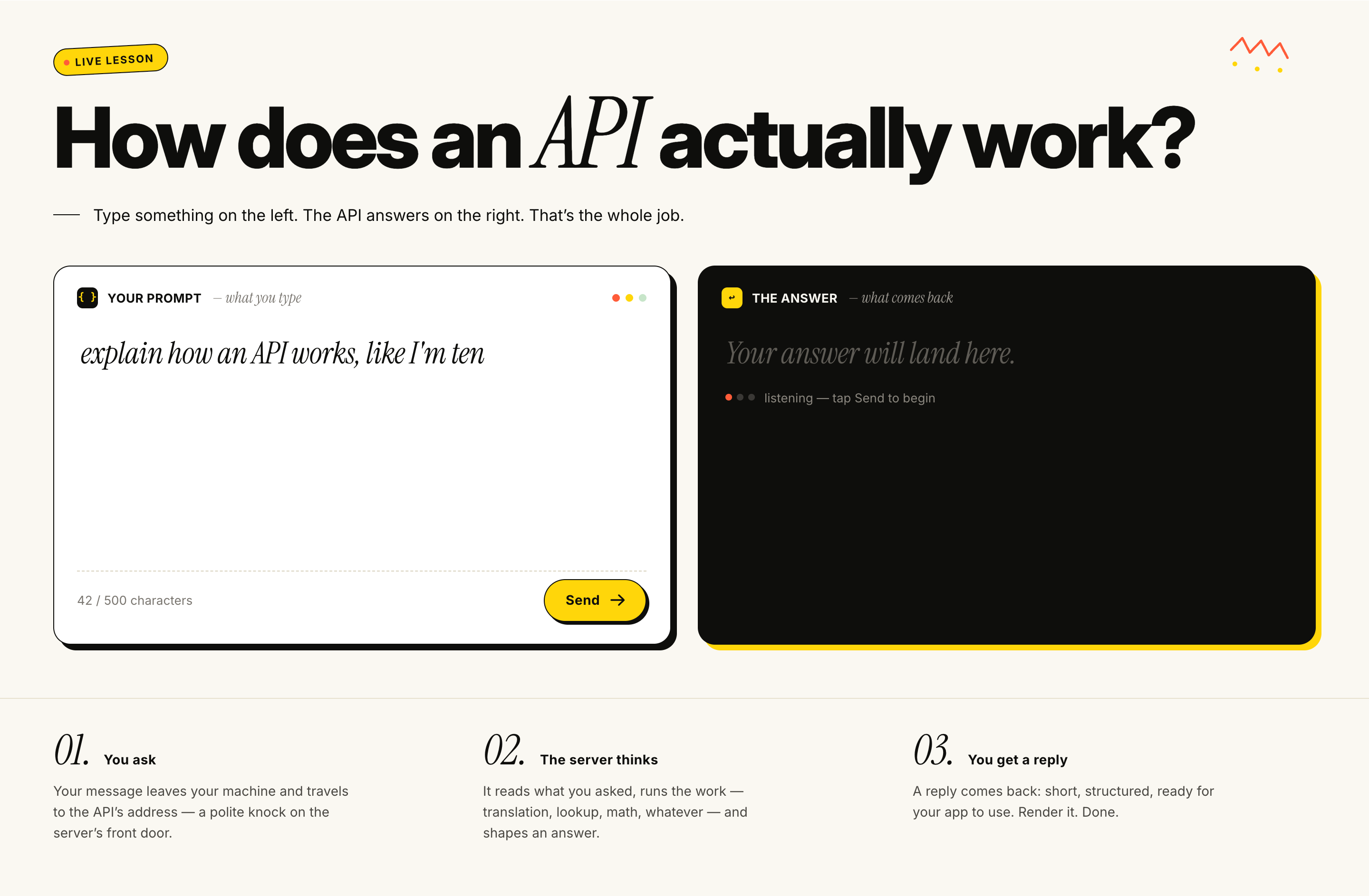 Design inspiration — How does an API actually work?